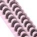 Wiwoseo Cat Eyes D Curly Faux Mink Lashes - 10 Pairs Natural Wispy 17MM Volume - Buy Online on SooperMarket.com