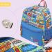 Willikiva Cartoon Bus Kindergarten Backpack with Leash | Waterproof Preschool Toddler Backpack for Boys and Girls (Car) - Buy Online on SooperMarket.com