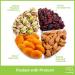 Dried Fruit & Nuts Gift Basket with Green Ribbon - Holiday Gourmet Bouquet for Birthday & Christmas - Kosher Snack Box for Men & Women - 4 Assortments - Buy Online on SooperMarket.com