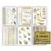 Gold Metallic Henna Temporary Tattoos - 75+ Mandala, Feathers, Dream Catcher, Arrows - Waterproof, Long Lasting for Beach, Festivals, Parties - Buy Online on SooperMarket.com