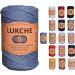 Shiny Macrame Cord 3mm 224 Yards, Cotton and Polyester Blend - Aviator Blue Color for Bags, Wall Hangers, Carpets - Craft Supplies - Buy Online on SooperMarket.com