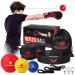 Boxing Reflex Ball for Adults and Kids - React Reflex Balls on String with Headband, Carry Bag and Hand Wraps - Improve Hand Eye Coordination, Punching Speed, Fight Reaction Set of 3 Reflex Balls for Kids