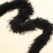 Black Ostrich Feather Boa - 2 Yards, 3-Ply Long Boa for Parties, DIY Projects & Clothing Decoration - Buy Online on SooperMarket.com