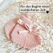 Moyo Baby Gift Set in Ros | 2-Part Gift Set with Knitted Rabbit Towel & Booties | Perfect Newborn Gift for Boys & Girls | Ideal Baby Shower Gift for New Parents - Buy Online on SooperMarket.com
