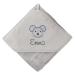 Hood towel for baby and children with names personalized for boys and girls from 100% cotton - baby towel and children's towel (gray 75x75cm) 75 x 75 cm gray