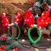 Pedgot 3 Pieces Light up Pet Christmas Headbands LED Pet Xmas Reindeer Antler Headbands for Christmas Holiday Supplies Accessory - Buy Online on SooperMarket.com