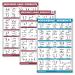 Palace Learning 3-pack: Resistance tapes workouts volume 1 & 2 + bodyweight exercises poster set-3 training tables laminated 18 "x 24"