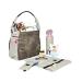 L SSIG Baby Diaper Bag - Stylish Olive Beige Hobo Bag with Changing Accessories | International Shipping Available - Buy Online on SooperMarket.com