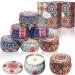 Vetour 8PCs Soy Wax Fragrance Candles - Aromatherapy Orange Lemon Vanilla Rose - 30 Hour Burn Time - Perfect Gift for Women Girls Parties & Birthdays - Retro Bohemian Style - Buy Online on SooperMarket.com