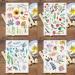 Oottati Waterproof 12 Sheets Summer Watercolor Temporary Tattoo Stickers - Animal, Flowers, Leaves Designs - Buy Online on SooperMarket.com