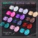 MEET ACROSS Reflective Glitter Gel Polish Set - Sparkly Shiny Disco DJ Nail Varnish - 12PCS 8ML Soak Off UV LED Gel - Buy Online on SooperMarket.com
