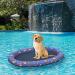 Pet Soft Inflatable Dog Float Raft - Large Blue for Summer Swimming - Buy Online on SooperMarket.com
