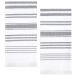 Sticky Toffee Cotton White Hand Towels Set for Bathroom, Soft and Absorbent Decorative Bath Hand Towels, Modern Gray Striped Towels, Oeko-Tex Cotton, Reusable and Quick Drying, 28 in x 16 in Hand Towels Gray