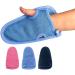 Bvanzo Exfoliating Glove for Dead Skin and Fake Tan Remover - Exfoliating Mitt for Shower Exfoliating Gloves to Refresh your Skin and Body - Exfoliator for Skin Cleansing (Blue)