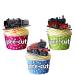 AK Giftshop Vintage Steam Engine Train Mix 3 Cake Decorations - 12 Edible Wafer Cup Cake Toppers