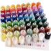 New brothreads 63 Brother Colors Polyester Machine Embroidery Thread Kit 500M Each for Home-Based Embroidery and Sewing Machine