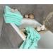 ZOLLNER Set of 6 Mint Green Cotton Small Bath Towels 50x100 cm - Soft & Absorbent Perfect for Home or Travel - Buy Online on SooperMarket.com