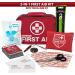 Swiss Safe 2-in-1 First Aid Kit (120 Piece) + Bonus 32-Piece Mini Kit - Compact & Lightweight for Emergencies at Home, Outdoors, Car, Camping, Workplace, Hiking & Survival - Buy Online on SooperMarket.com