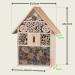 Cadoca XXL Insect Hotel | Wooden Bug House 48x31x10cm | Weatherproof Garden Bee Home for Bees, Butterflies, Ladybugs | Hanging Nesting Habitat - Buy Online on SooperMarket.com