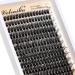 Veleasha 80D Fluffy Lash Clusters - 192PCS D Curl Volume Eyelash Extensions 10-18mm - Soft DIY Cluster Lashes for Home Use - Buy Online on SooperMarket.com
