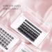 LANKIZ Cluster Lashes D Curl Russian Volume - 60 pcs DIY Eyelashes Extension Wisps - Featherlight Synthetic Reusable False Eyelashes - Soft Faux Mink Lash Clusters - Buy Online on SooperMarket.com