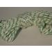 7/16 Inch Double Braid Polyester Rope - 100 ft - White/Green - Buy Online on SooperMarket.com