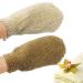 Bleu Bath 2-Pack Natural Exfoliating Hemp Shower Gloves - Machine Washable Body Scrubber for Rougher Skin - Buy Online on SooperMarket.com