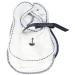 Raindrops Primary Teething Bib Set  White/Navy