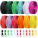 36 Yards 12 Pieces 5 Sewing Zippers Assorted Small Nylon Zippers Lightweight Adaptable Zipper Nylon Coil Zippers Colorful Sewing Zippers 120 Plastic Zipper Sliders for Sewing Supplies(Bright Color)