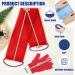 Newwiee 6 Pack Exfoliating Shower Bath Gloves and Body Scrubber Set - 3 Pairs Exfoliating Gloves and 3 Pcs African Bath Sponge for Daily Shower (Red Blue Green) - Buy Online on SooperMarket.com