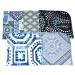 1 Ply Moroccan Tile Flannel Washable Lunchbox Napkins 12x12 inches - 5 Pack - Buy Online on SooperMarket.com