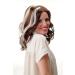Buy Wig Me Up GFW2469-33 | Extravagant Women's Wavy Shoulder Length Wig in Mahogany Brown & White Blonde | 40 cm Middle Parting | International Shipping - Buy Online on SooperMarket.com