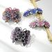 4PCS Rhinestone Flower Hair Barrette Clips - Spark Hair Accessories for Women - Butterfly and Flower Design - Ideal for Thick or Thin Hair - Buy Online on SooperMarket.com