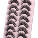 10 Pairs Wiwoseo Faux Mink Eyelashes - Natural Wispy 3D Effect - Buy Online on SooperMarket.com