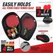 JOOLA Vision Double Padded Ping Pong Paddle Case with Storage Compartment - Table Tennis Racket Cover for 4 Balls, Protects Rubber - Organizer for Table Tennis Gear - Buy Online on SooperMarket.com