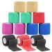 12 Roles Self -adhesive bandage self -adhering bandage cohesive self -adhesive bandage adhesive bandage elastic bandage for first aid fingers pet vet wrap cohesive paving association 5 cm x 4.5m 12PCs