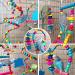 7 Pcs Bird Budgie Toys ESRISE Hanging Bell Pet Bird Cage Hammock Swing Climbing Ladders Toy Wooden Perch Mirror Chewing Toy for Conures Love Birds Small Parakeets Cockatiels Parrot (Muliti-B) - Buy Online on SooperMarket.com