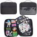 Large Portable Travel Brooch Pin Carrying Case for Enamel Pin Lapel Pin Pins Storage Organizer Case with 2 Zipper Pockets Pin Collections Display Bag with 10 Pages Hold Up to 250 Pins. (black)