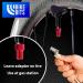 Presta to Schrader Valve Adapter - Convert French/UK to US - Red - Buy Online on SooperMarket.com
