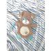 Large 9 inch Plush Toy with Silicone Teethers & Pacifier Holder Strap - Little Me Puppy Tan - Buy Online on SooperMarket.com