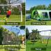Heavy Duty Trampoline Wind Stakes - 4pcs Safety Ground Anchors for Soccer Goals, Tents & Garden Decoration - Galvanized Steel, All-Season Silver - Buy Online on SooperMarket.com