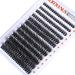 Goddvenus Eyelash Extension Kit Fluffy Individual Eyelashes Kit 20mm D Curl Russian Cluster Lashes Thick Eyelash Clusters Kit with Lash Individuals Bond and Seal Eyelash Applicator D-96D - Buy Online on SooperMarket.com