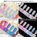 MSRUIOO Reflective Glitter Color Changing Gel Nail Polish Temperature Color Change Glitter Gel Polish Reflective Gel Nail Polish Diamond Glitter Pink Purple Blue Color Changing Nail Polish 2 Colors Changing Gel Nail Polish - Buy Online on SooperMarket.com