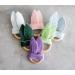 Organic Muslin Bunny Ears Baby Teether with Crinkle Paper and Wooden Teething Ring - Mint Green | Gender Neutral Newborn Teething Toy - Buy Online on SooperMarket.com