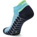 Silver Compression No Show Running Socks - Aqua Large (1 Pair) | Men and Women's Athletic Performance - Buy Online on SooperMarket.com