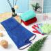 Newwiee 6 Pack Exfoliating Shower Bath Gloves and Body Scrubber Set - 3 Pairs Exfoliating Gloves and 3 Pcs African Bath Sponge for Daily Shower (Red Blue Green) - Buy Online on SooperMarket.com