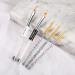 5PCS Nail Ombre Brush Set | Gradient Color Rhinestone Crystal Nail Art Painting Pen | Manicure Tools in Gold - Buy Online on SooperMarket.com