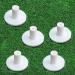 FINGER TEN Golf Rubber Tee Driving Range Value 5 Pack for Indoor Outdoor Practice Mat, Tee Adaptor Size 1.5 2.0White Black Tee Holder Set for Hitting Mats White 5 Pack All 1.5''