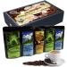 C&T coffee gift set with country coffee from all over the world5x coffees each 65g entire beans |Brazil + Honduras + Peru + Mexico + Kenya - Coffee from all over the world 65 g (5 Pack)
