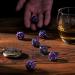 Metal DND Dice Set - Unique Round Hollow Orb Design - Purple Dragon Metal Dice for RPG - Stunning Dungeons and Dragons Set - Buy Online on SooperMarket.com